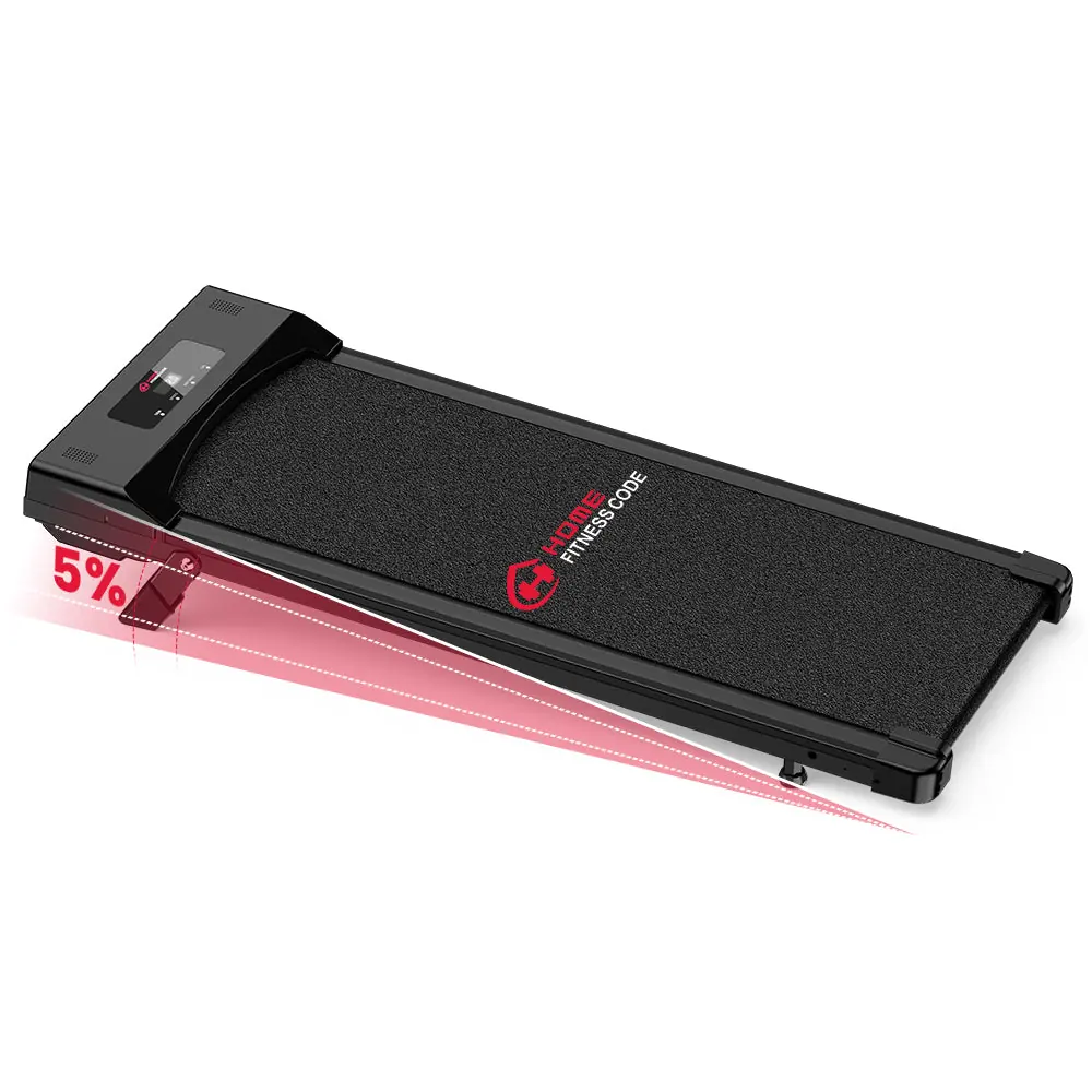 Home Fitness Code C1 walking pad, black deck with front display (retailer product image)
