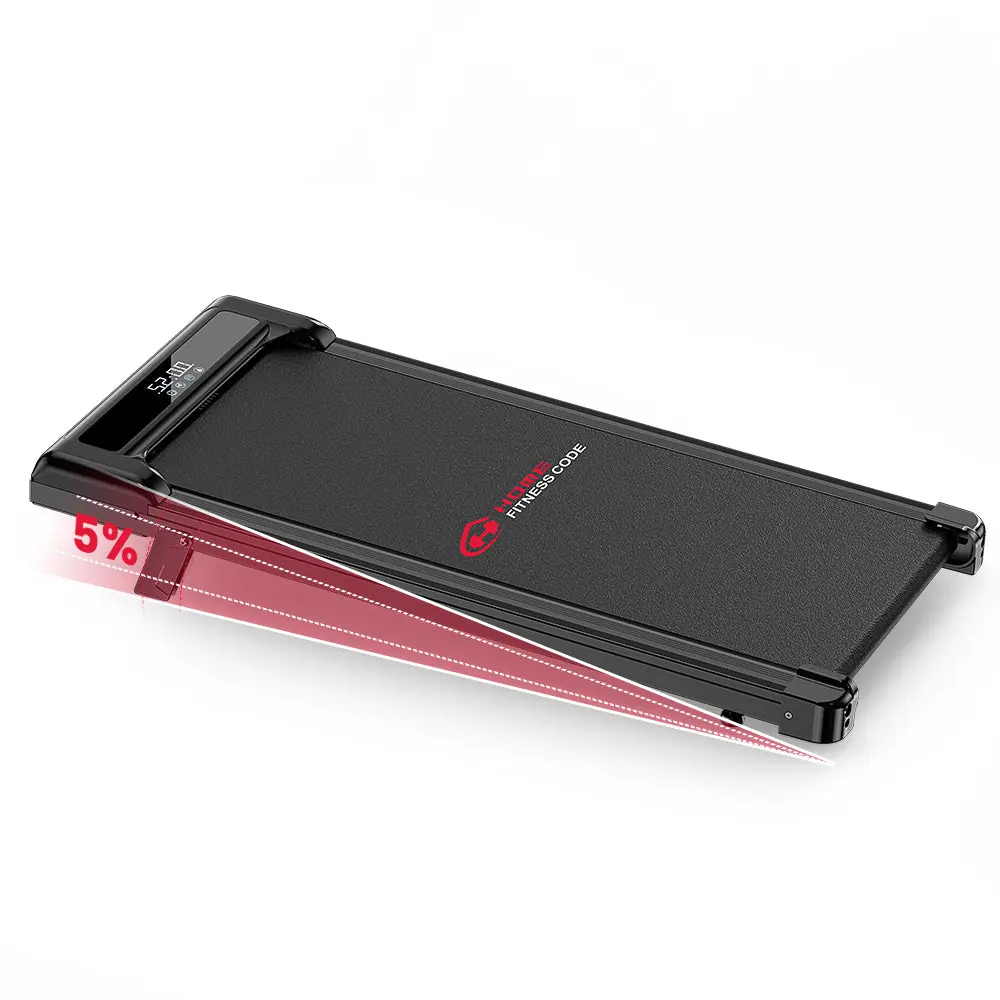 Home Fitness Code Z3 compact walking pad, black deck (retailer product image)