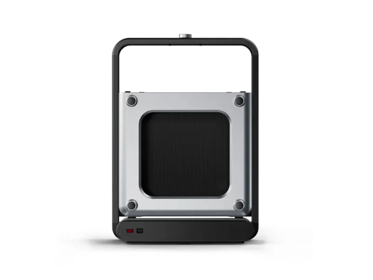 Kingsmith WalkingPad X21 folded upright for storage (manufacturer image)