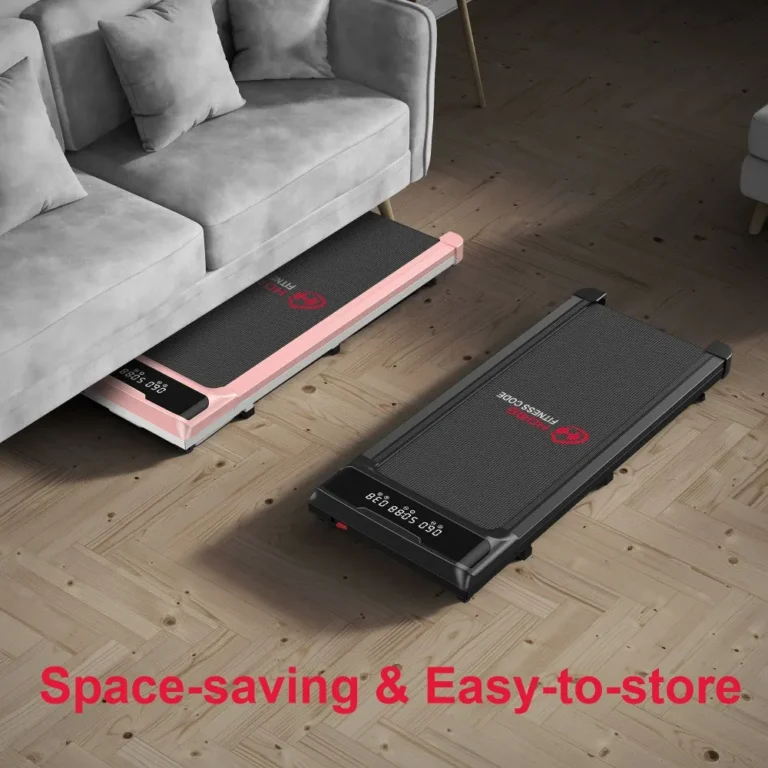 Q2 Pro walking pad slid under a sofa for storage (retailer image)